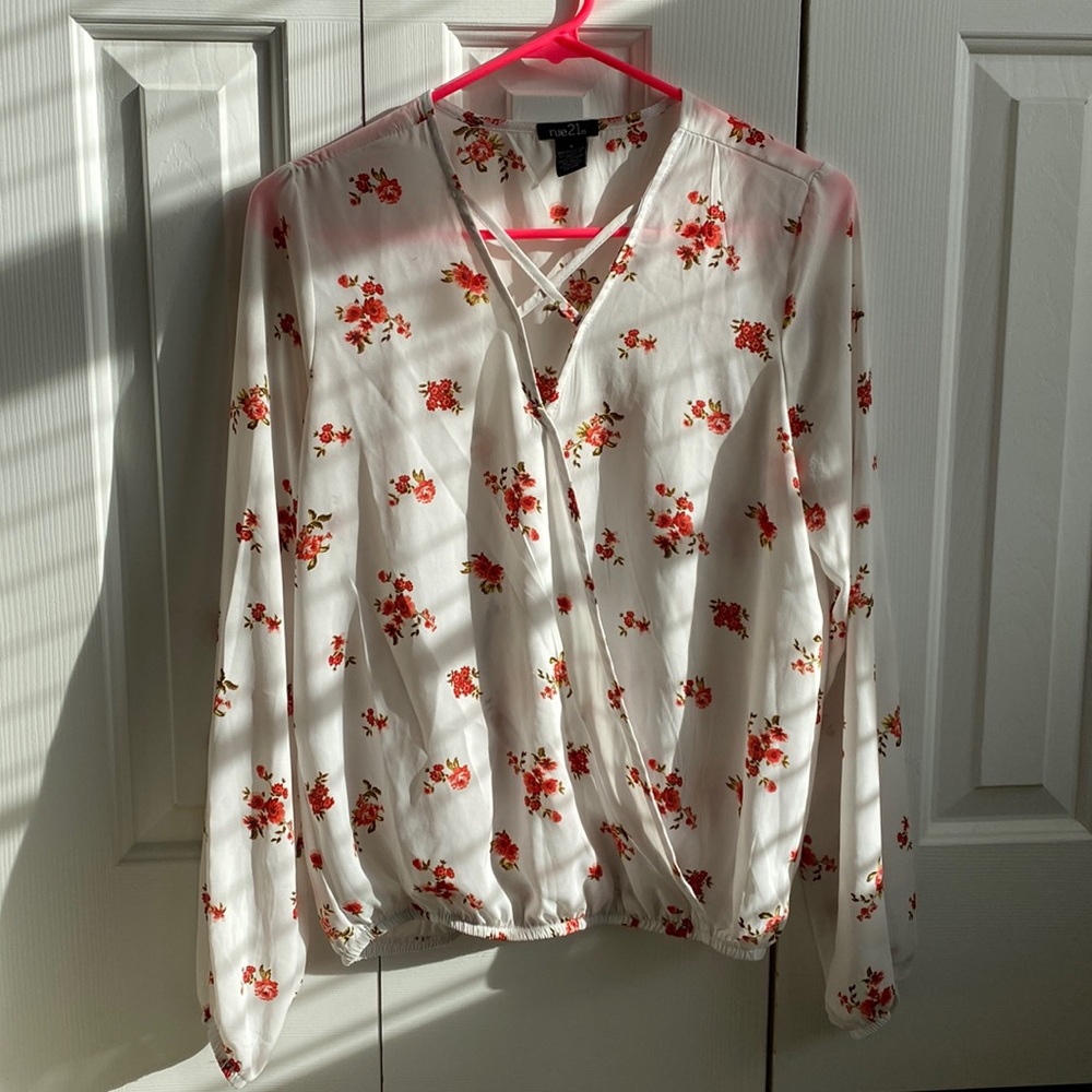 Rue 21 Flowery Blouse